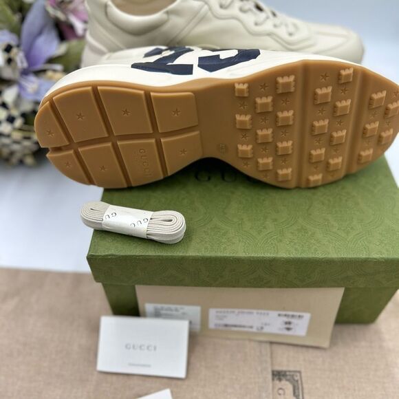 Men’s Gucci eschatology 1921 leather sneakers size 12.5 made in Italy - Picture 10 of 12